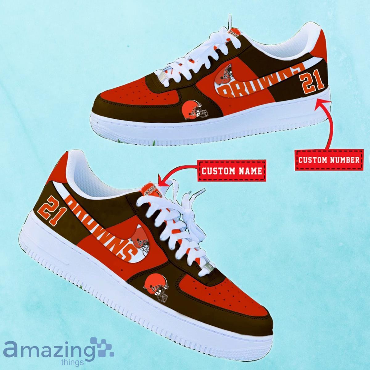 Cleveland Browns NFL Personalized Premium Air Force Shoes Special Gift For Fans Product Photo 2