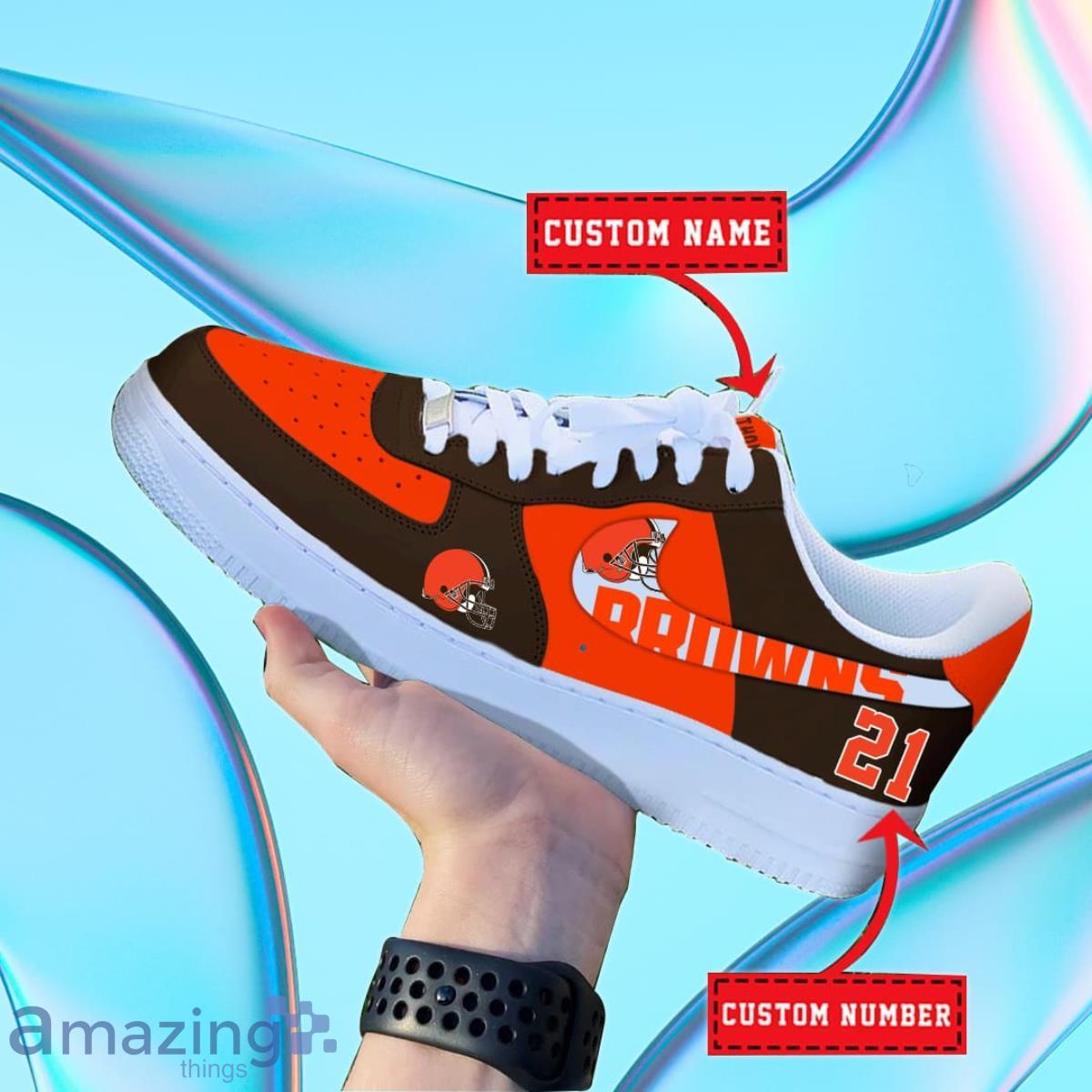Cleveland Browns NFL Personalized Premium Air Force Shoes Special Gift For Fans Product Photo 1