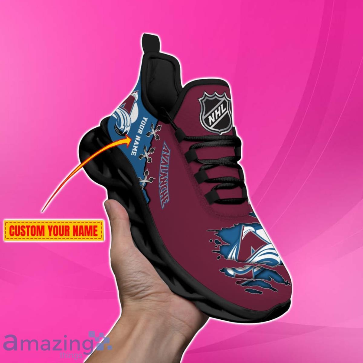 Colorado Avalanche Personalized Name NHL New Luxury Max Soul Shoes Best  Gift For Fans