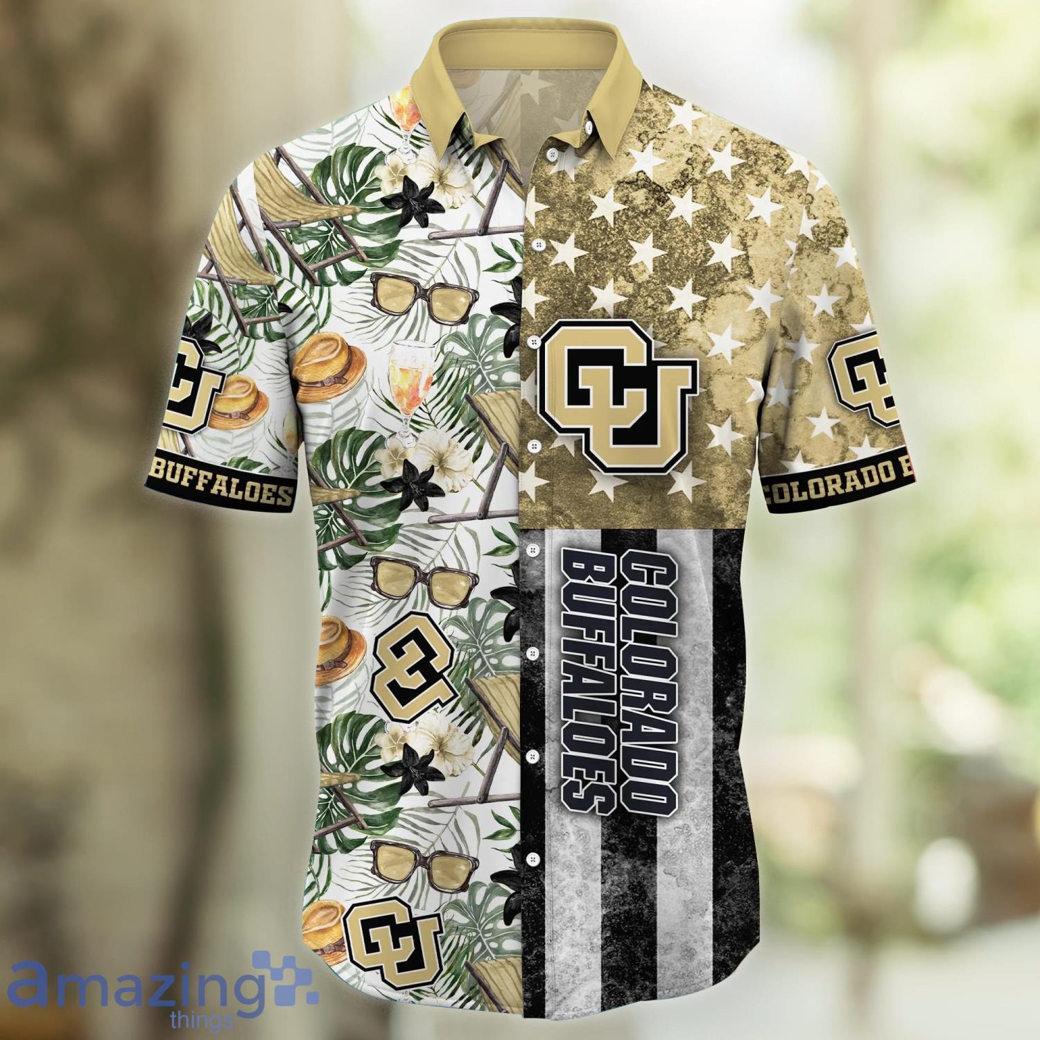 NCAA Colorado Buffaloes Flower Cheap Hawaiian Shirt 3D Shirt