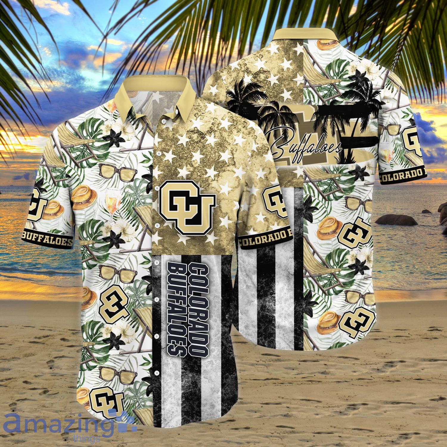 Colorado Buffaloes NCAA3 Flower Funny Summer Beach Pattern Aloha Hawaiian Shirt Product Photo 1 Colorado Buffaloes NCAA3 Flower Funny Summer Beach Pattern Aloha Hawaiian Shirt Product Photo 1
