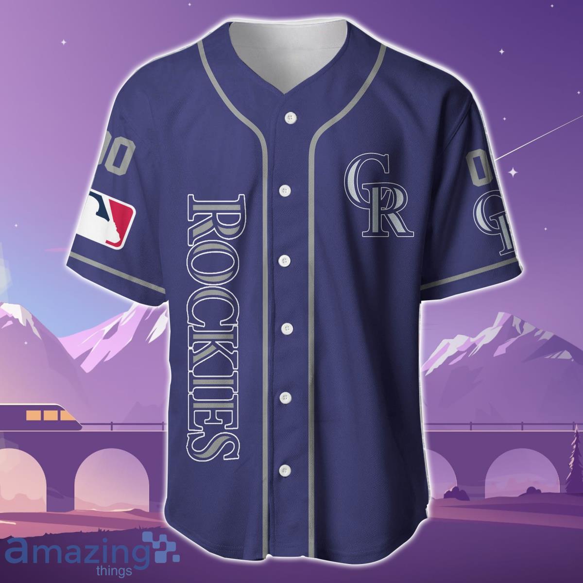 Colorado Rockies Custom Name & Number Baseball Jersey Best Gift For Men And Women Product Photo 2