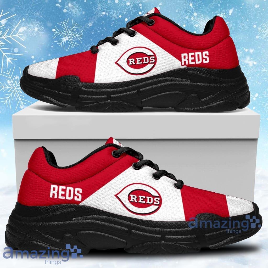 Colorful Logo Cincinnati Reds Chunky Sneakers Shoes Gift For Men