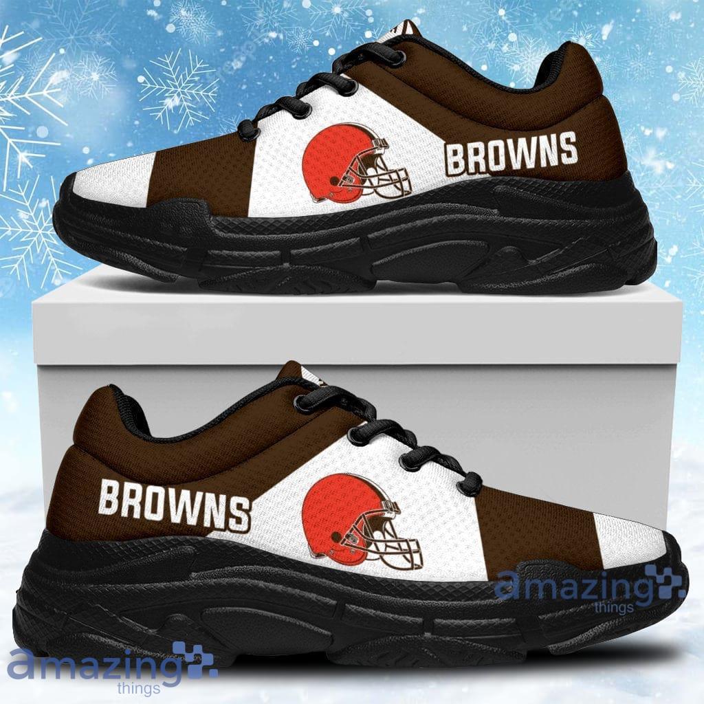 Edition Chunky Sneakers With Line Cleveland Browns Shoes Shoes Gift For Men  And Women