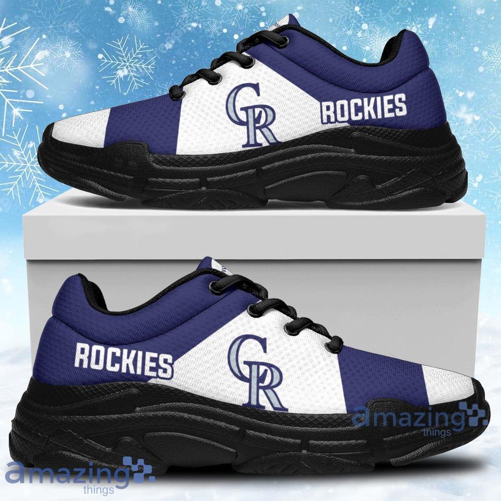 Colorful Logo Colorado Rockies Chunky Sneakers Shoes Gift For Men And Women Product Photo 1