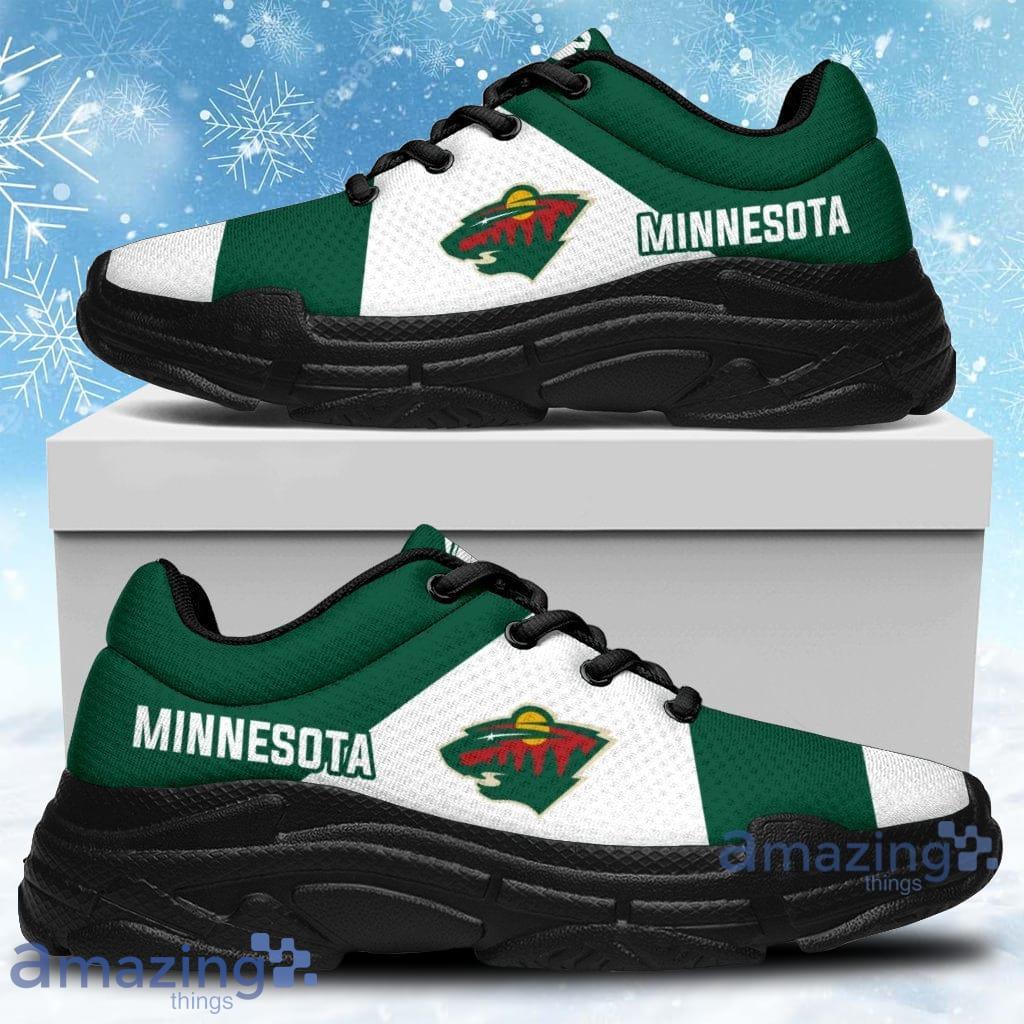 Colorful Logo Minnesota Wild Chunky Sneakers Shoes Gift For Men And Women Product Photo 1