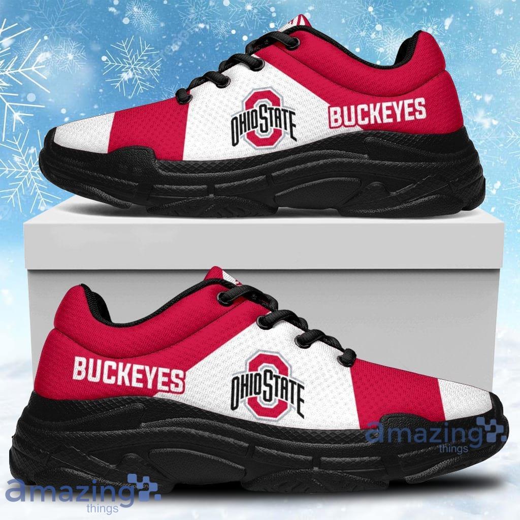Colorful Logo Ohio State Buckeyes Chunky Sneakers Shoes Gift For Men And Women Product Photo 1