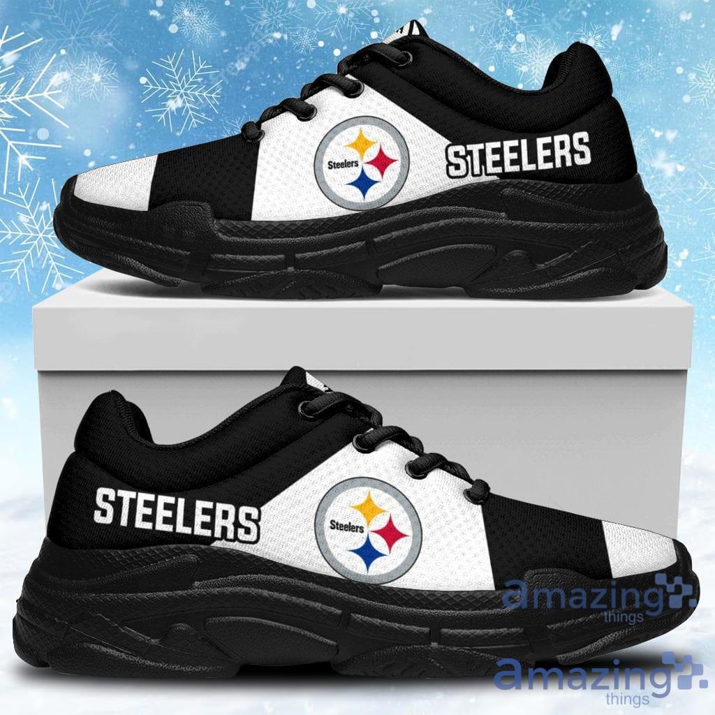 Colorful Logo Pittsburgh Steelers Chunky Sneakers Shoes Gift For Men And Women Product Photo 1