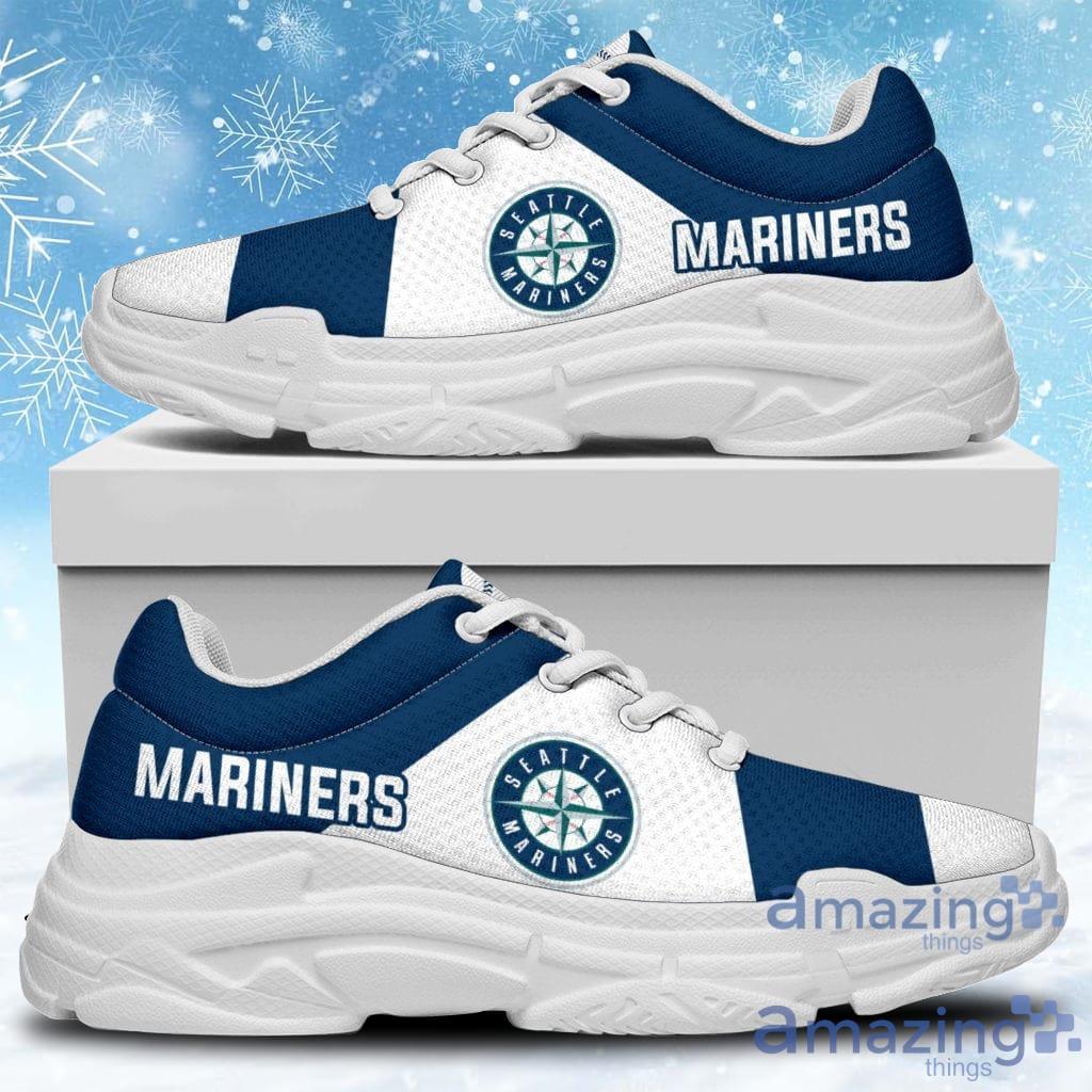 Colorful Logo Seattle Mariners Chunky Sneakers Shoes Gift For Men And Women image Colorful Logo Seattle Mariners Chunky Sneakers Shoes Gift For Men And Women Product Photo 2