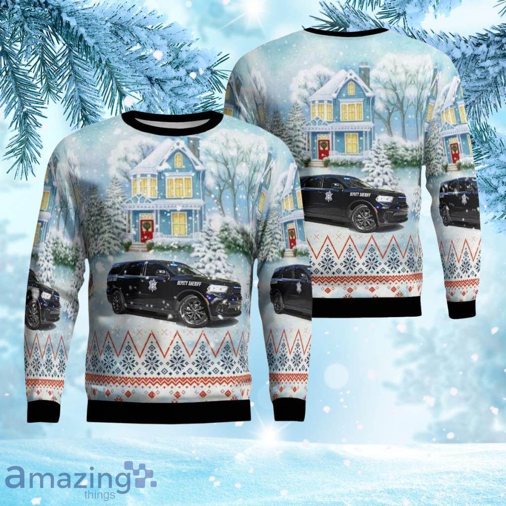 Columbia, South Carolina, Richland County Sheriffs Department Aop Ugly Sweater 3D Gift For Men And Women Product Photo 1