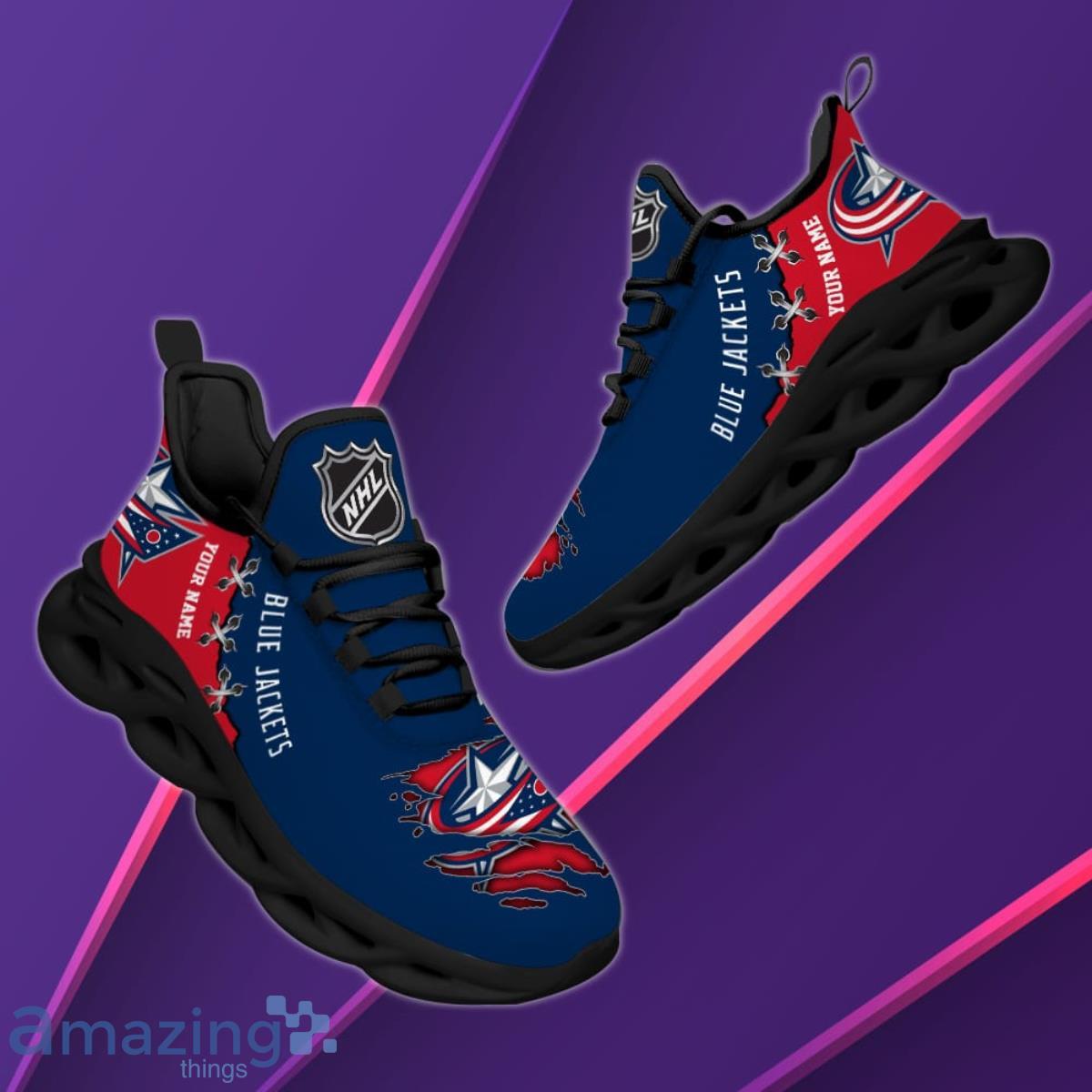 Columbus Blue Jackets Custom Name Air Jordan 4 Shoes Impressive Gift For  Men Women