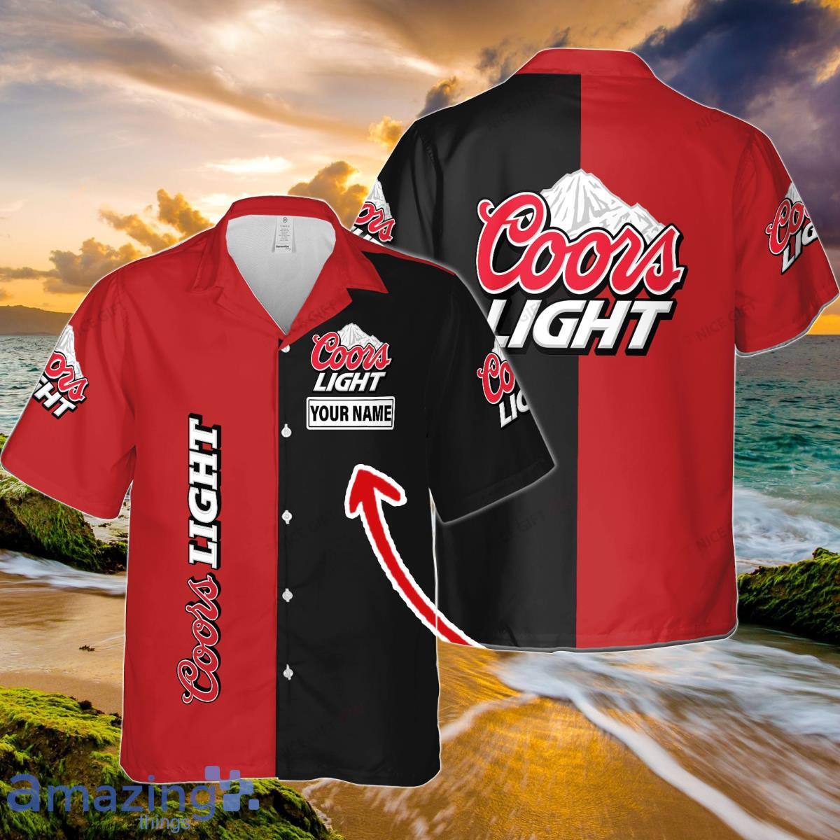 Coors Light Custom Name Hawaiian Shirt Trendy Summer Gift For Beach Lovers Product Photo 1