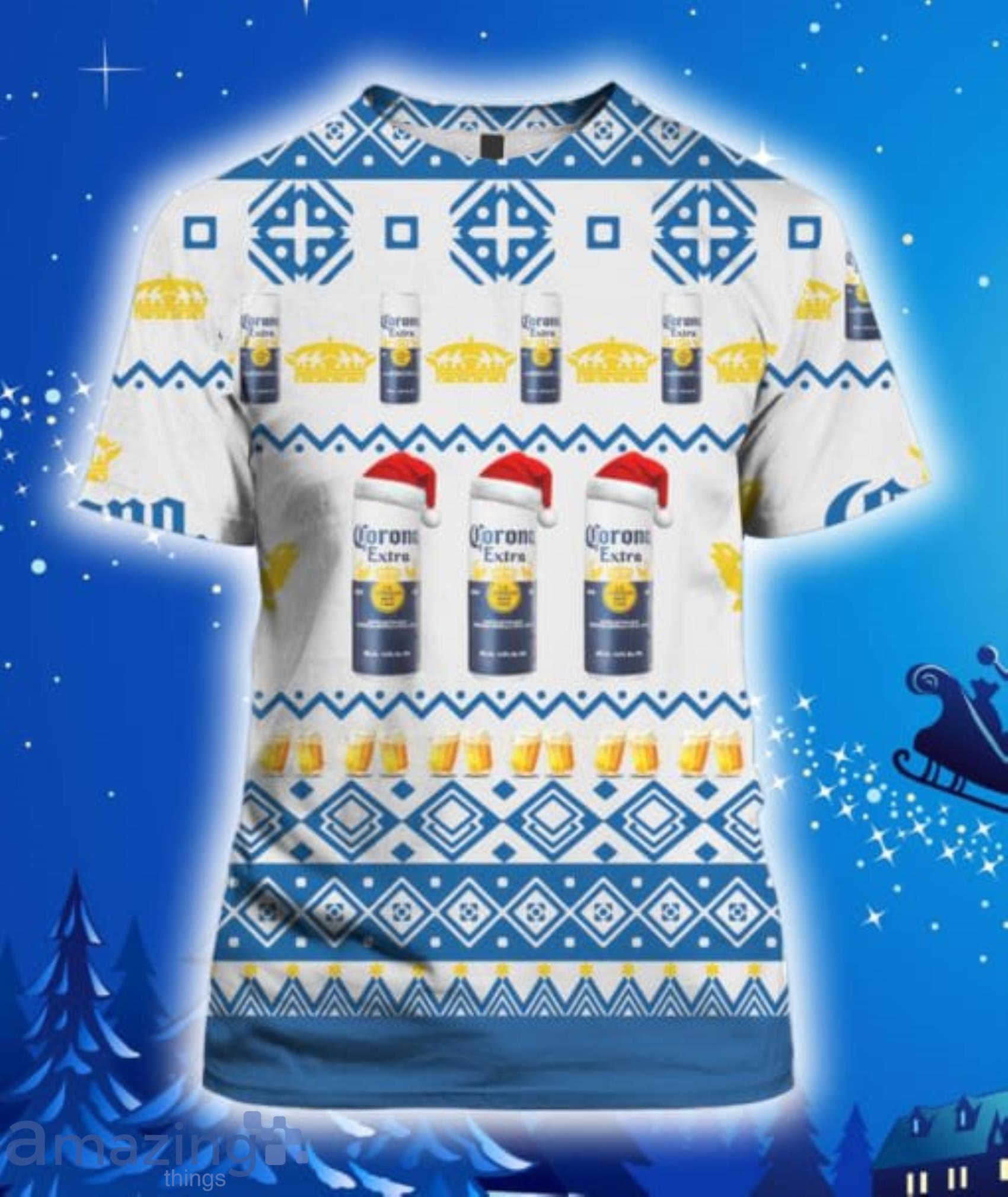 Corona Extra Beer Cans All Over Print 3D Hoodie, T Shirt, Christmas Sweater image Corona Extra Beer Cans All Over Print 3D Hoodie, T-Shirt, Christmas Sweater Product Photo 2