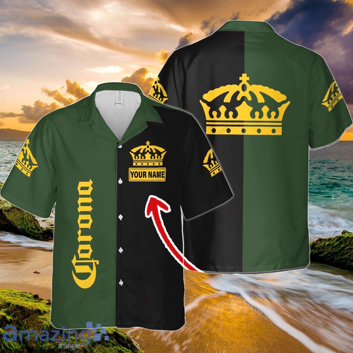 Corona Extra Custom Name Hawaiian Shirt Trendy Summer Gift For Beach Lovers Product Photo 1