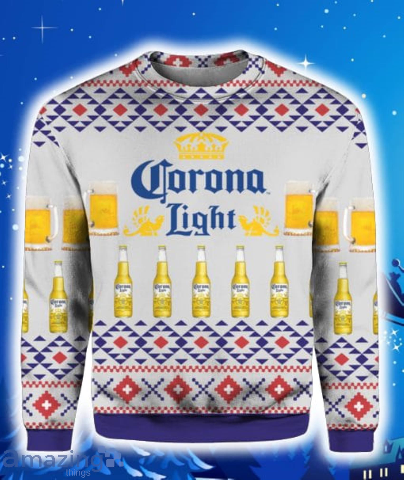 Corona Light Beer All Over Print 3D Hoodie, T-Shirt, Christmas Sweater Product Photo 1