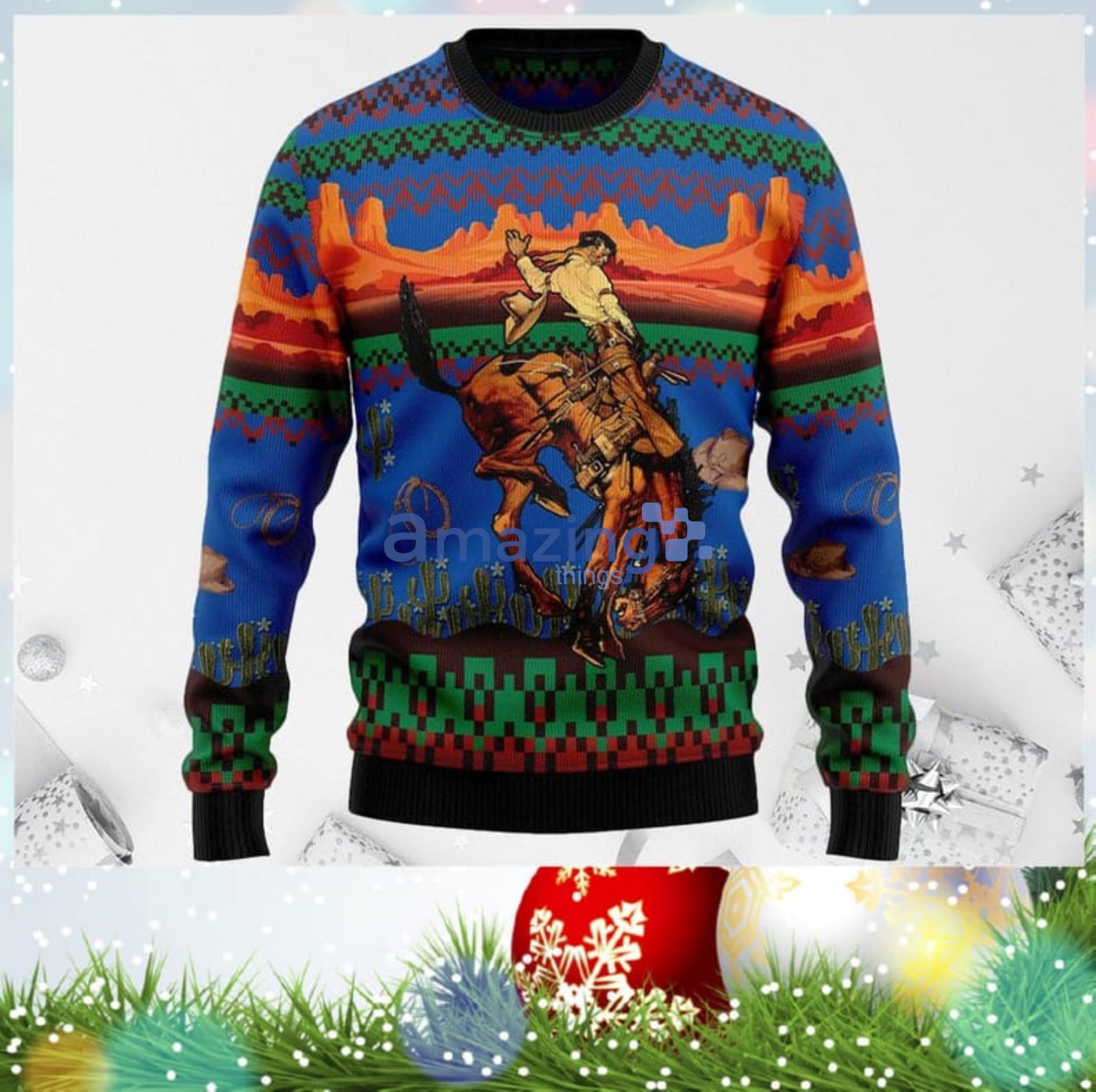 Cowboy Desert 3D Ugly Christmas Sweater Unisex Men And Women Christmas Gift Product Photo 1