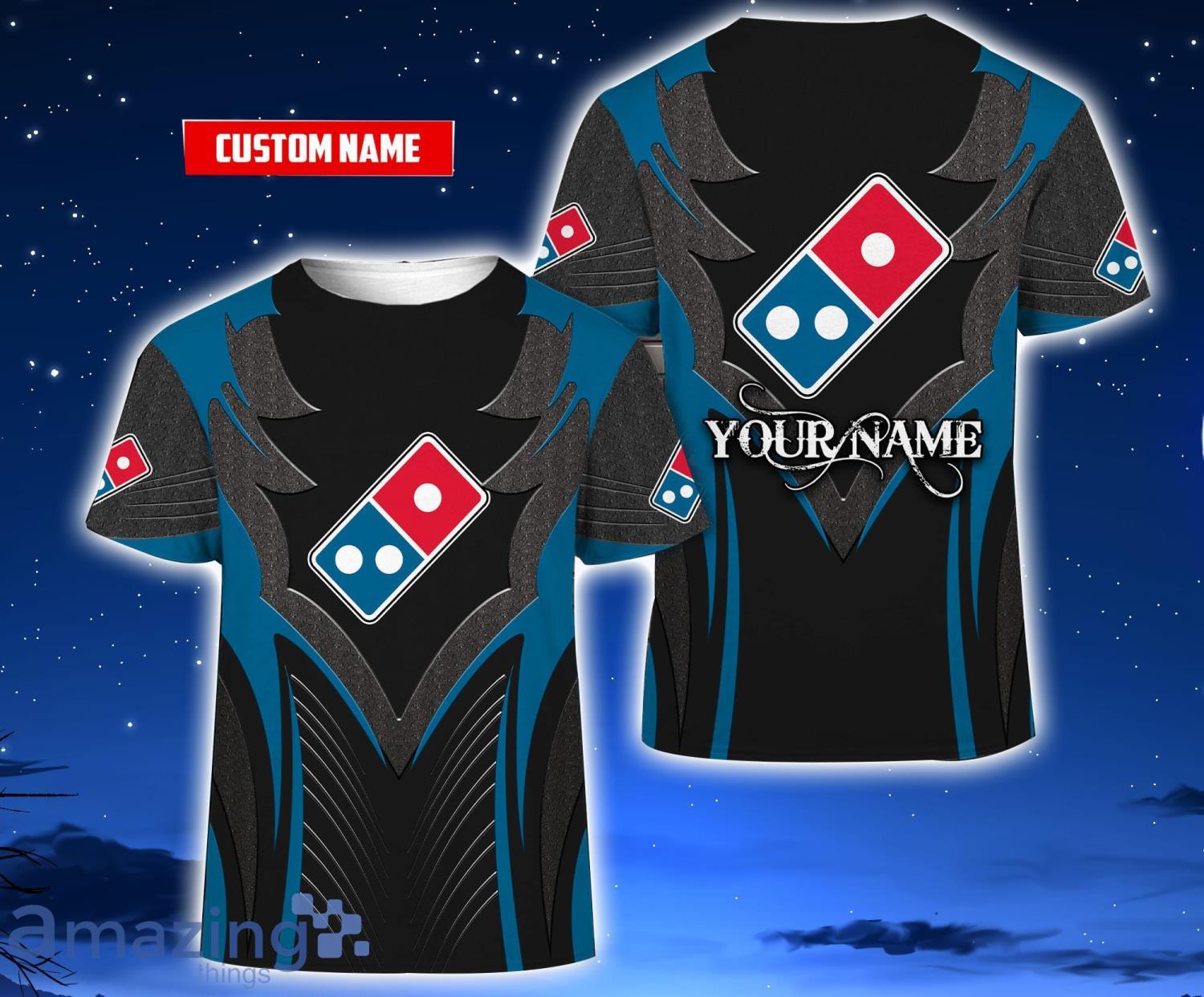 Custom Name 3D All Over Printed Domino's Pizza 3D T-Shirt For Men And Women Cute Gift Product Photo 1