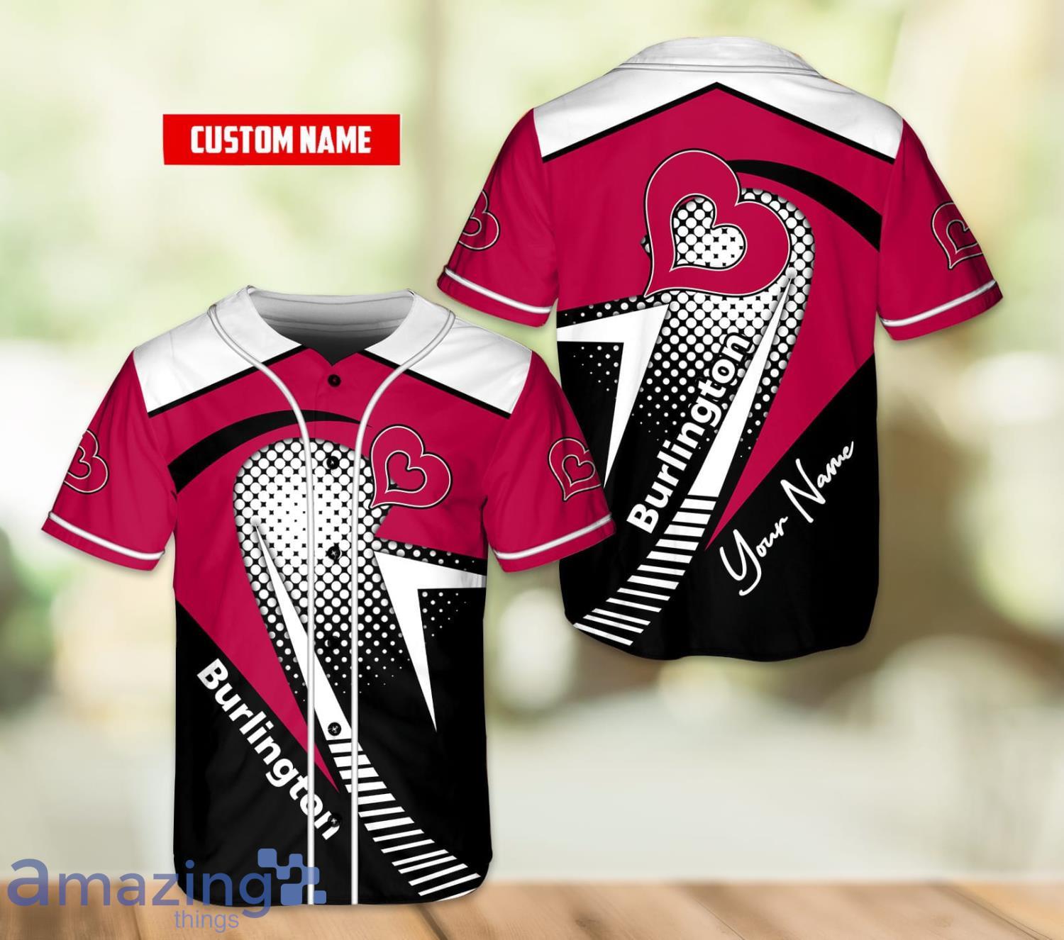 Custom Name Burlington Men And Women Baseball Jersey Shirt Product Photo 1