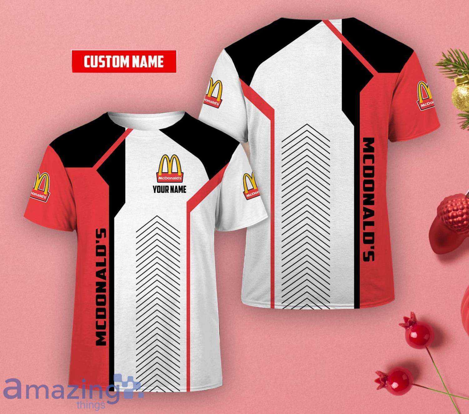 Custom Name Mcdonald's Lover 3D T-Shirt For Men And Women Product Photo 1