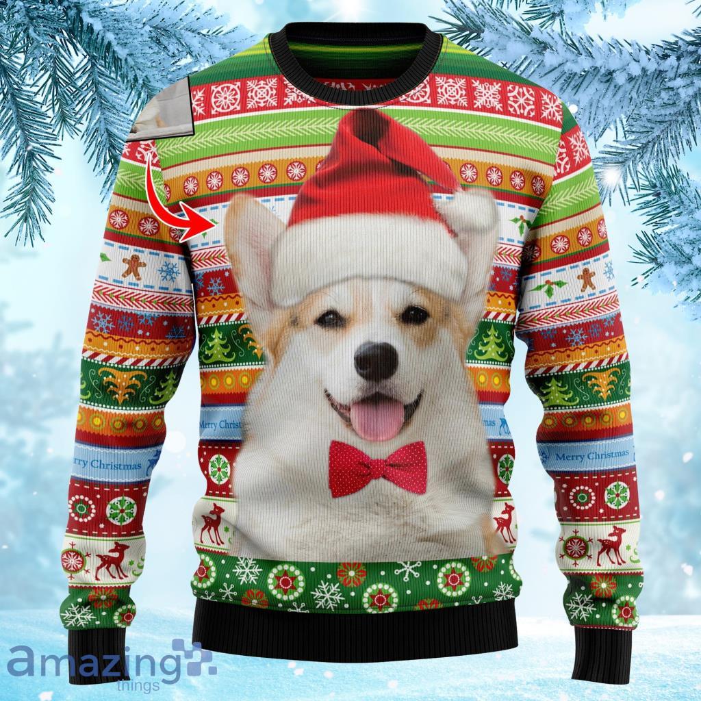 Custom Photo Dog Merry Christmas Ugly Sweater 3D Lover Xmas Gift