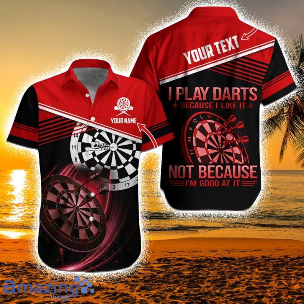 Customized Name And Text Darts I Play Darts Personalized Darts Hawaiian Shirts - Gift For Darts Lovers Product Photo 1 Customized Name And Text Darts I Play Darts Personalized Darts Hawaiian Shirts - Gift For Darts Lovers Product Photo 1