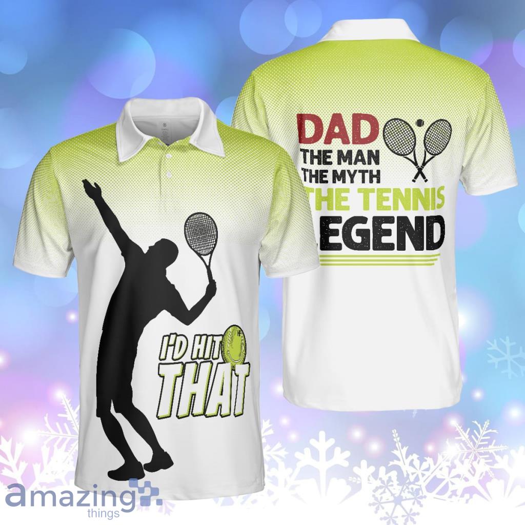 Dad The Man The Myth The Tennis Legend Polo Shirt, Polo Tennis Shirts Product Photo 1