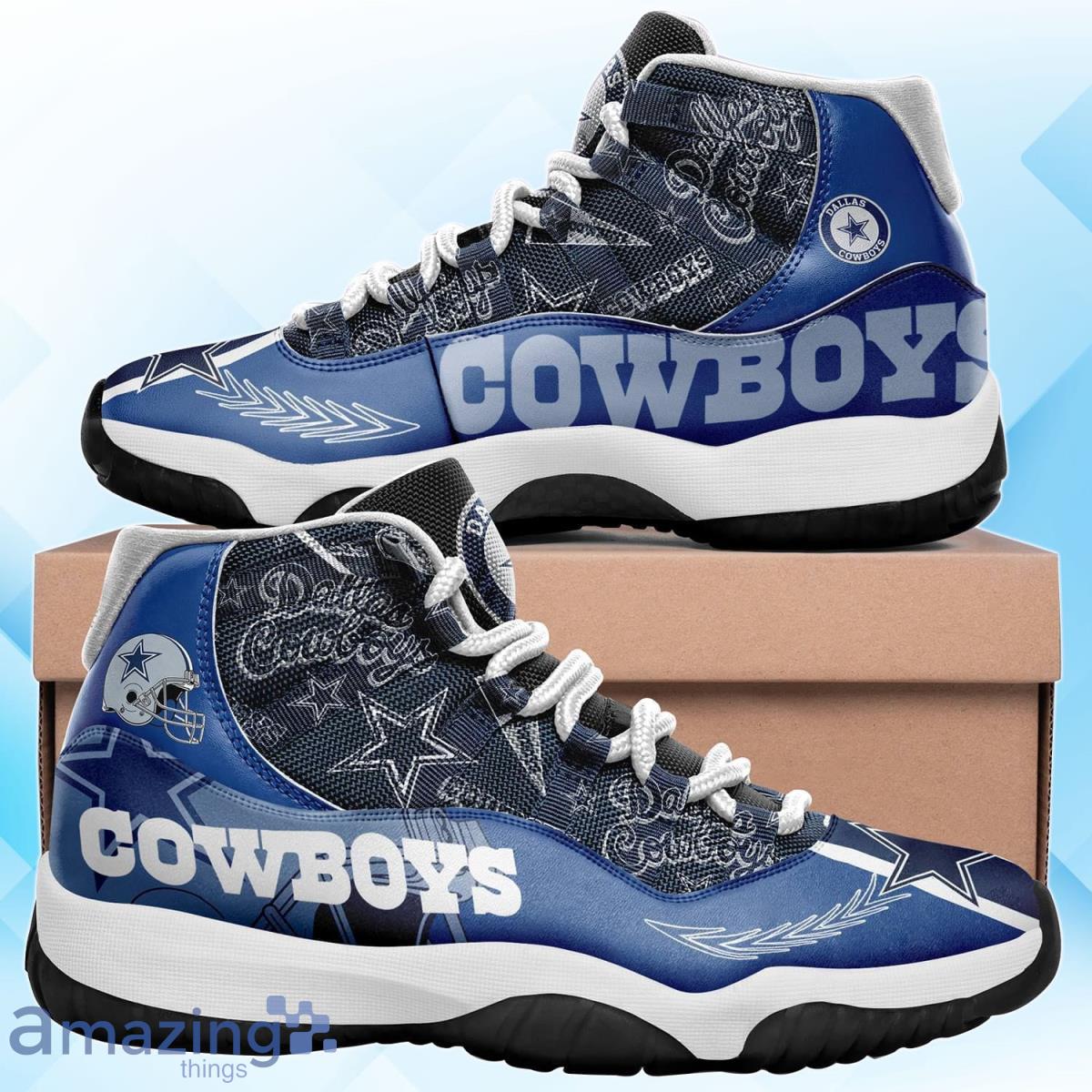 Dallas Cowboys Air Jordan 11 Sneakers Impressive Gift For Men And Women Fans Product Photo 1