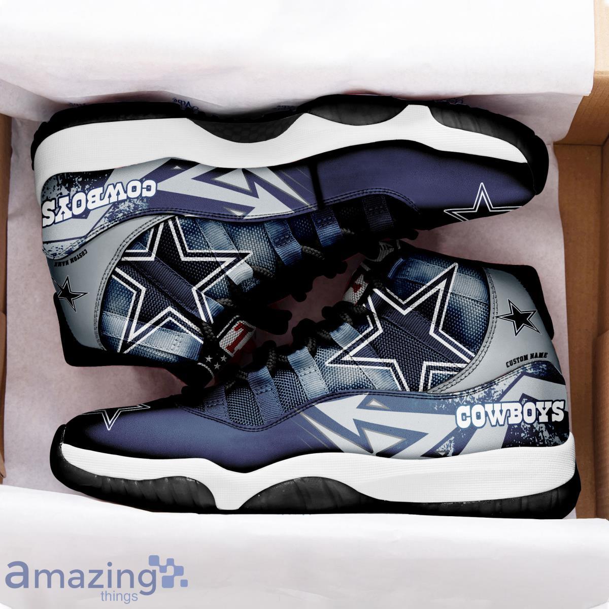 Personalized Dallas Cowboys Jordan Shoes - Dallas Cowboys Home