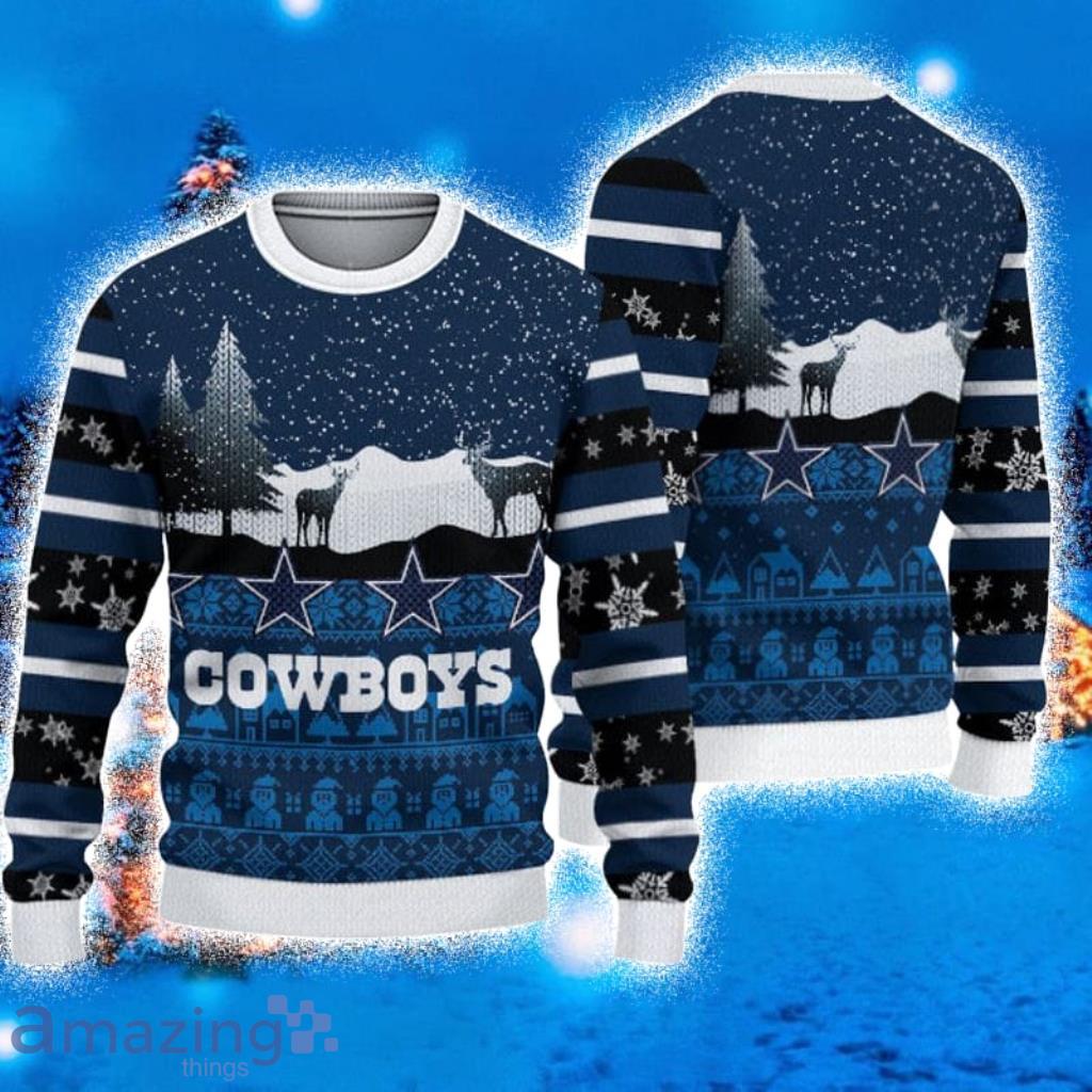 Dallas Cowboys Ugly Christmas Sweater Holiday Party Cowboys Fans - T-shirts  Low Price