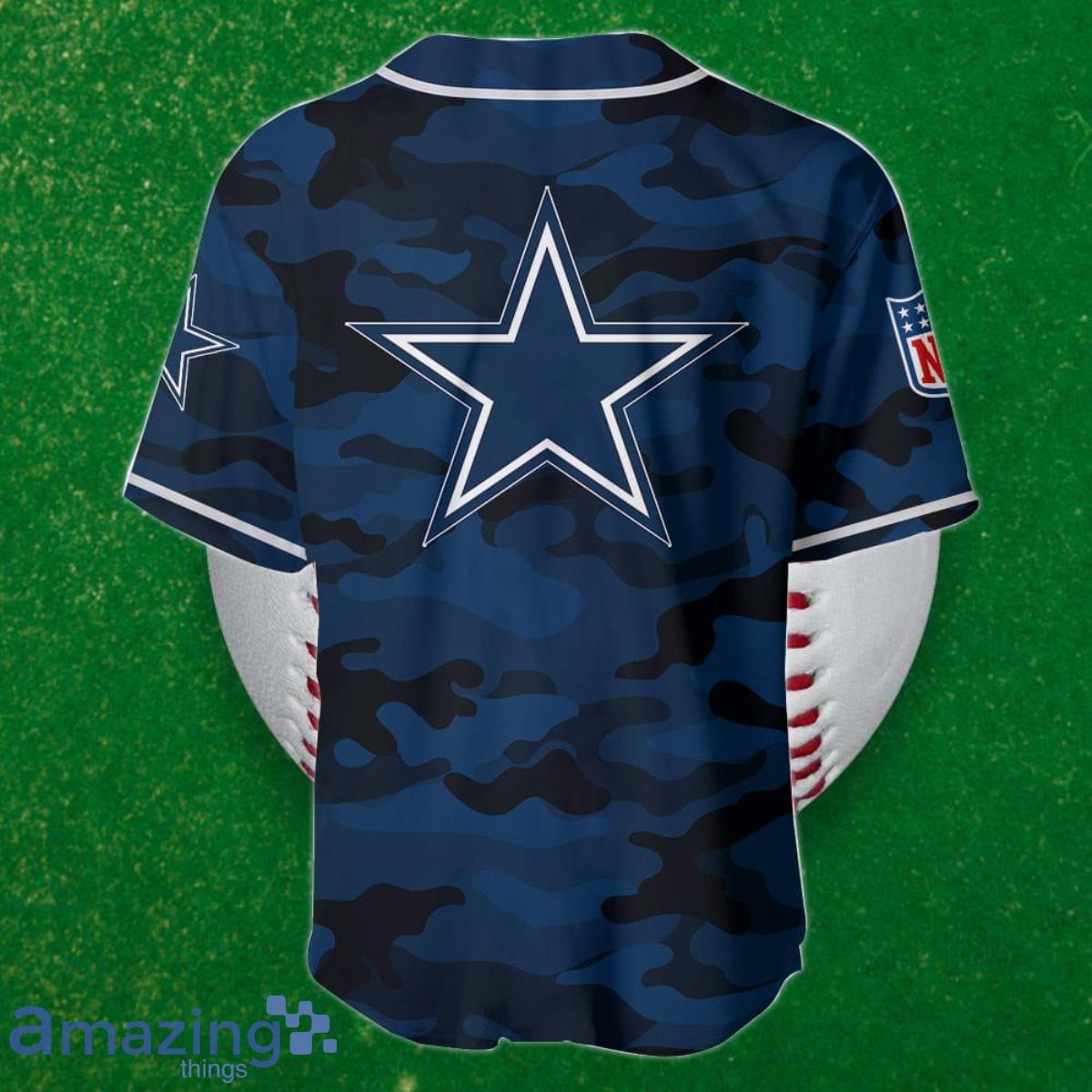 Dallas Cowboys Custom Name Baseball Jersey NFL Shirt Best Gift For