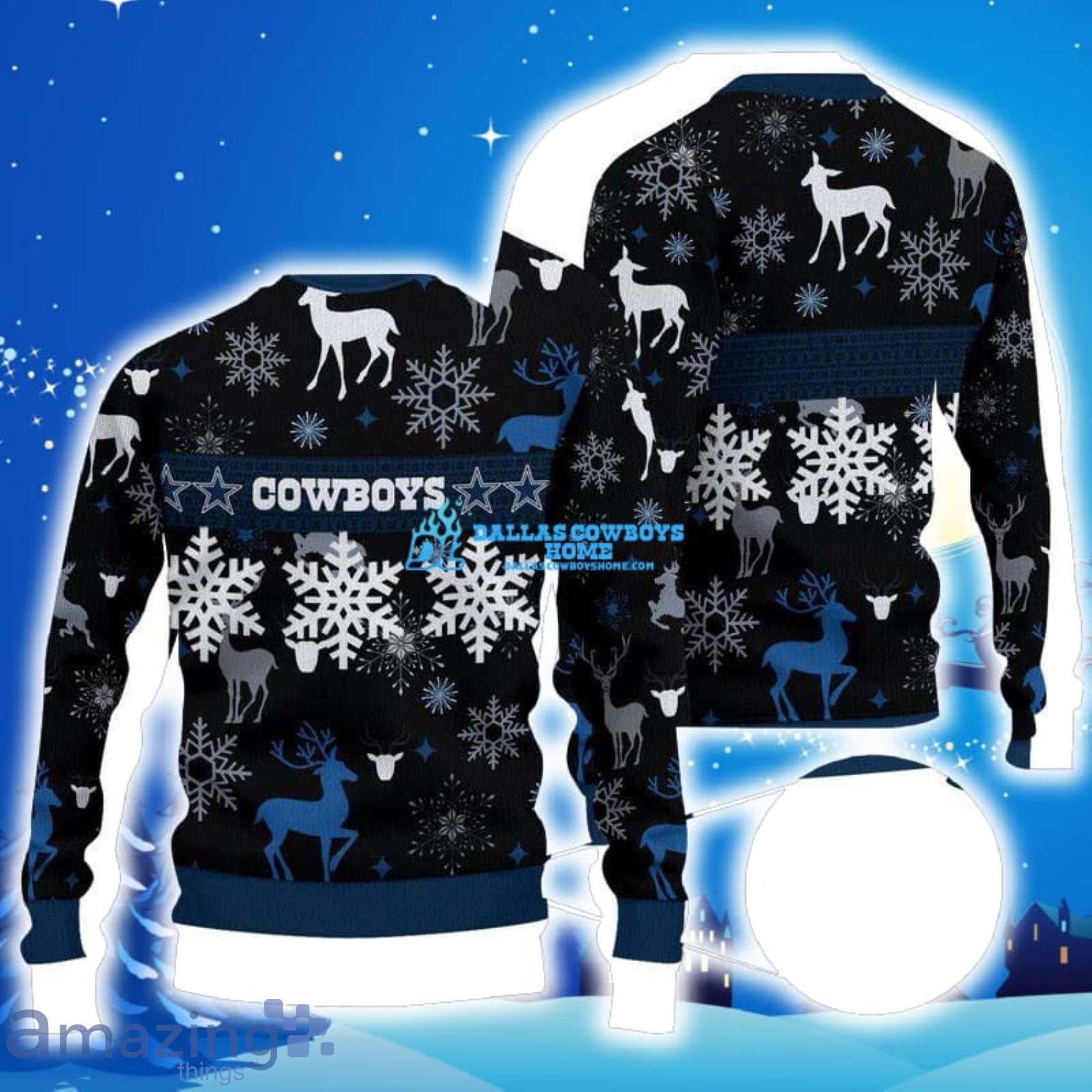 dallas cowboys ugly sweater light up