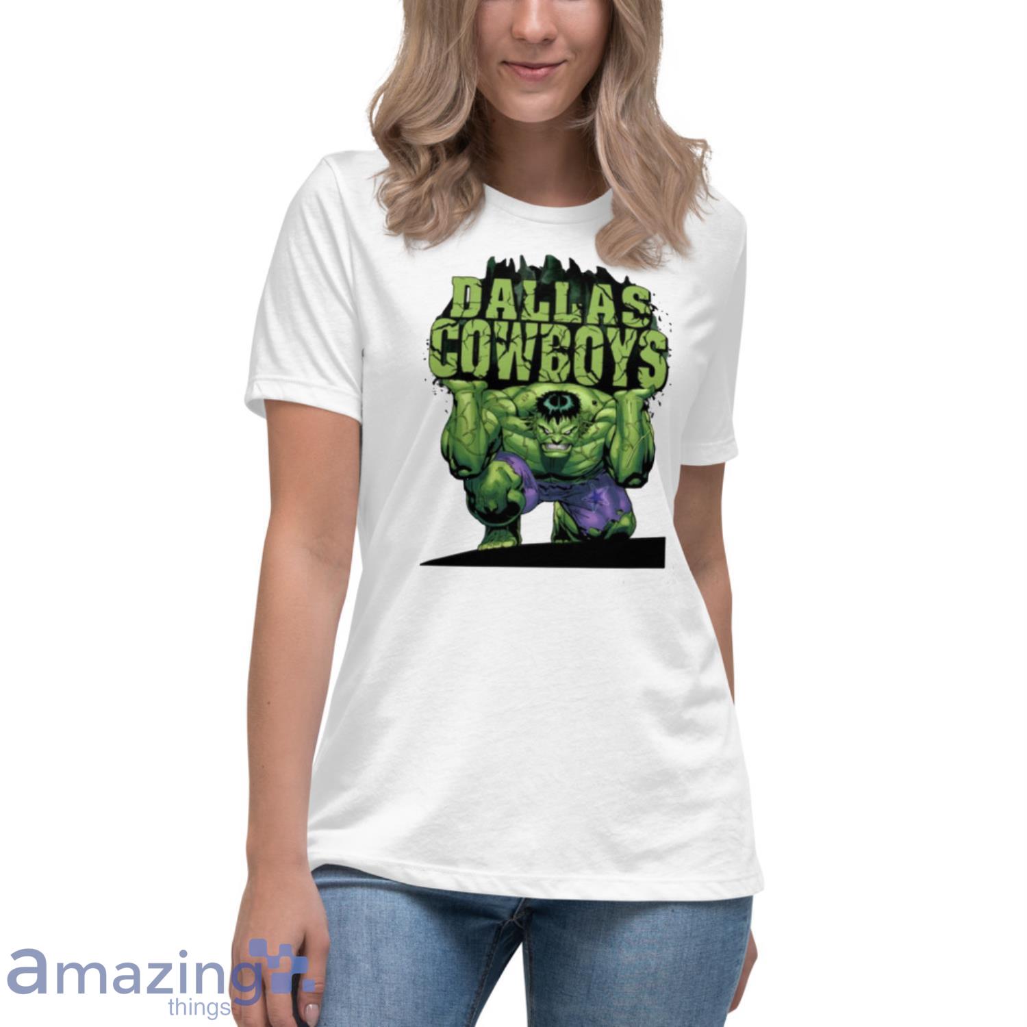 Incredible Hulk Marvel Avengers Sports NFL Team Dallas Cowboys T Shirt