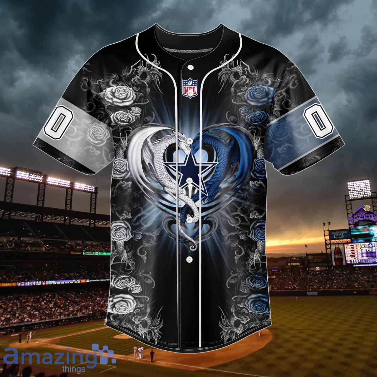 Dallas Cowboys Baseball Jersey Shirt All Over Printed Cowboys