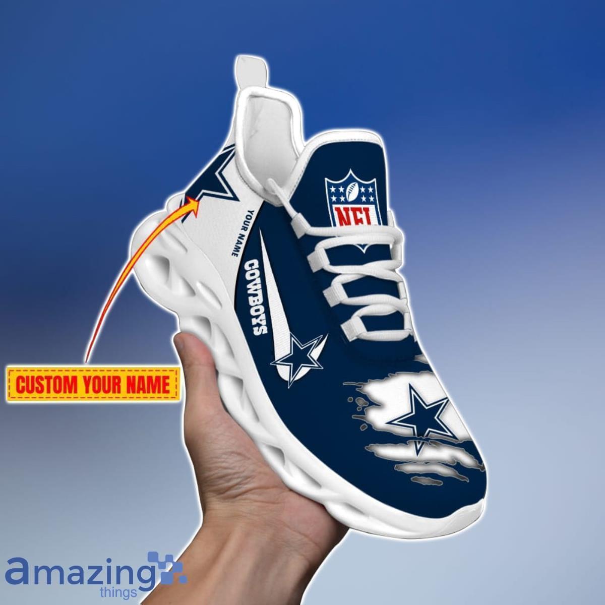 Nfl Fans Dallas Cowboys Personalized Name Sneakers Max Soul Shoes