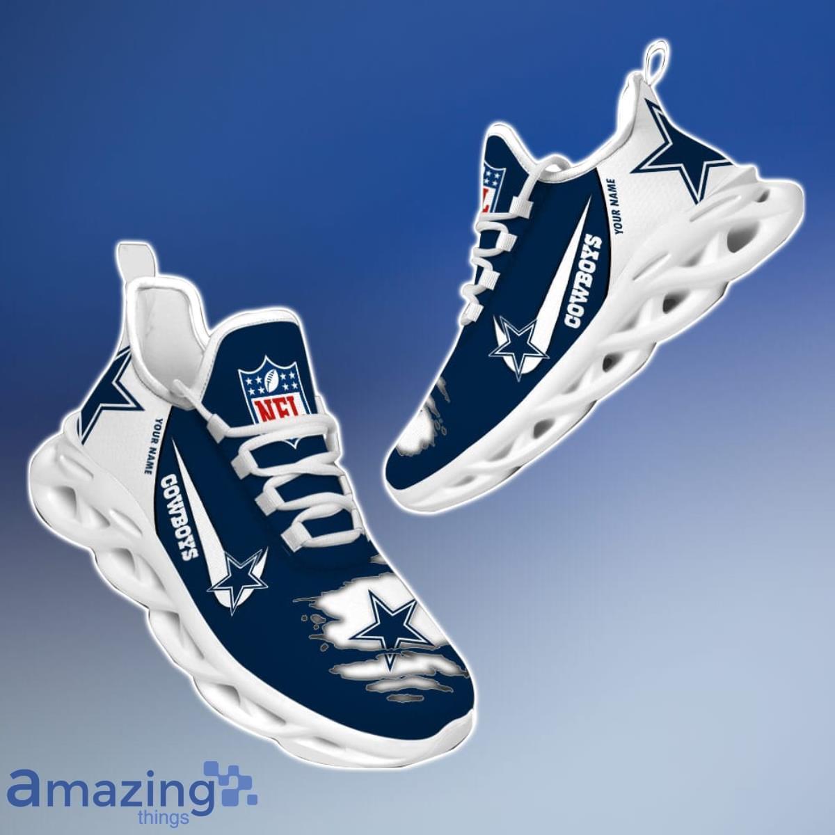 Dallas Cowboys Authentic NFL Women's Lace Up Navy Mesh Game Day