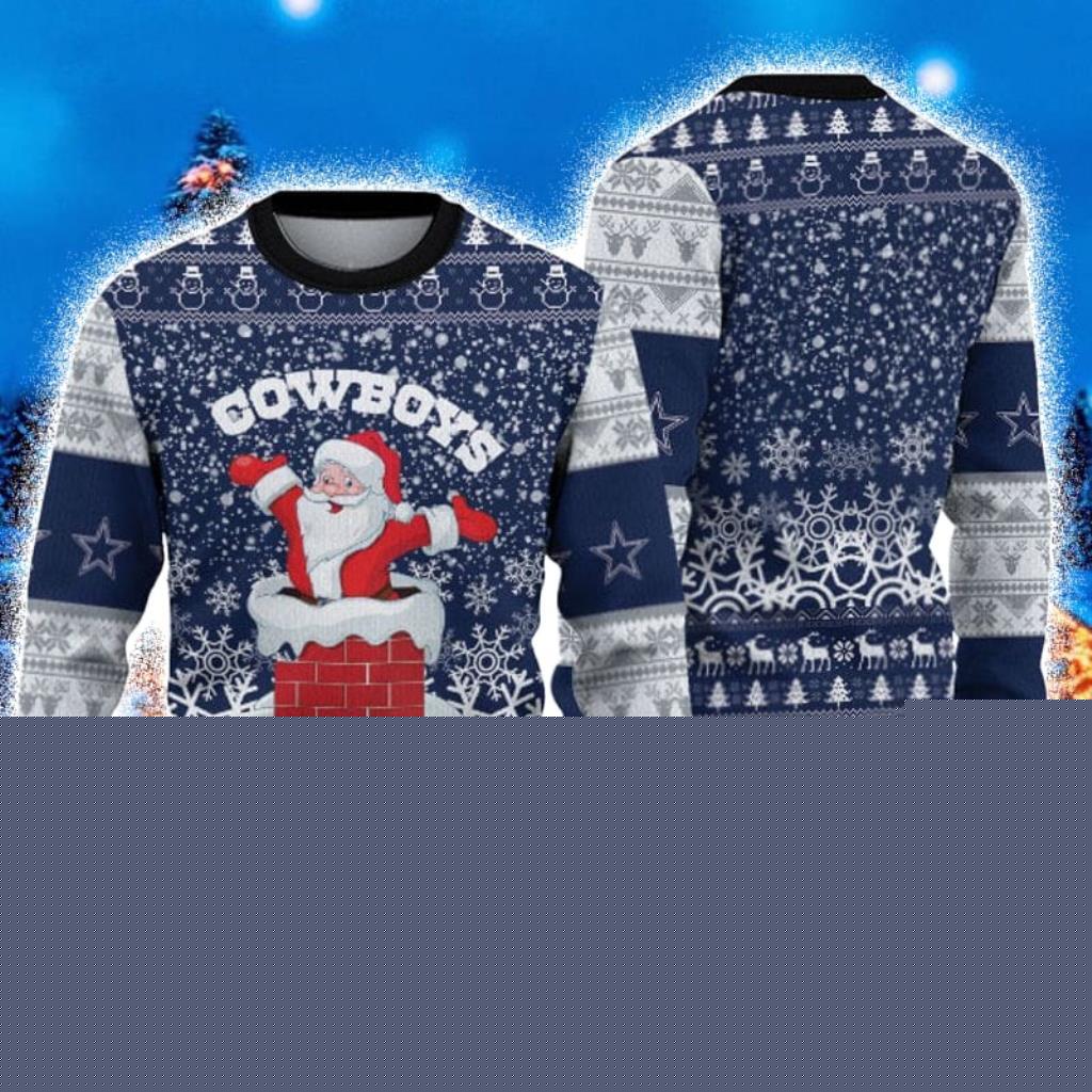Dallas Cowboys Santa Ugly Christmas Sweater 3D Gift For Fans Product Photo 1
