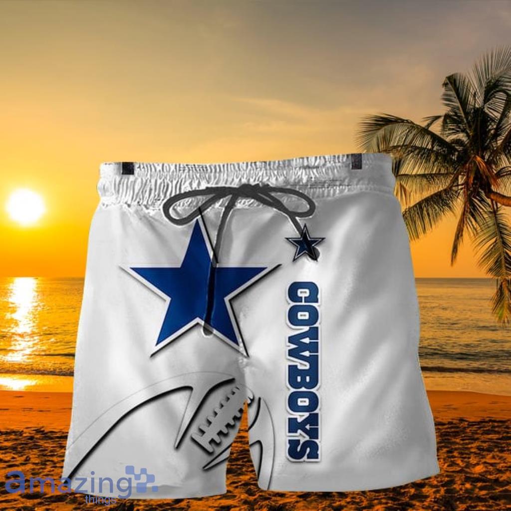 Dallas Cowboys Zigzag Hawaiian Shorts Gift For Fans Product Photo 1