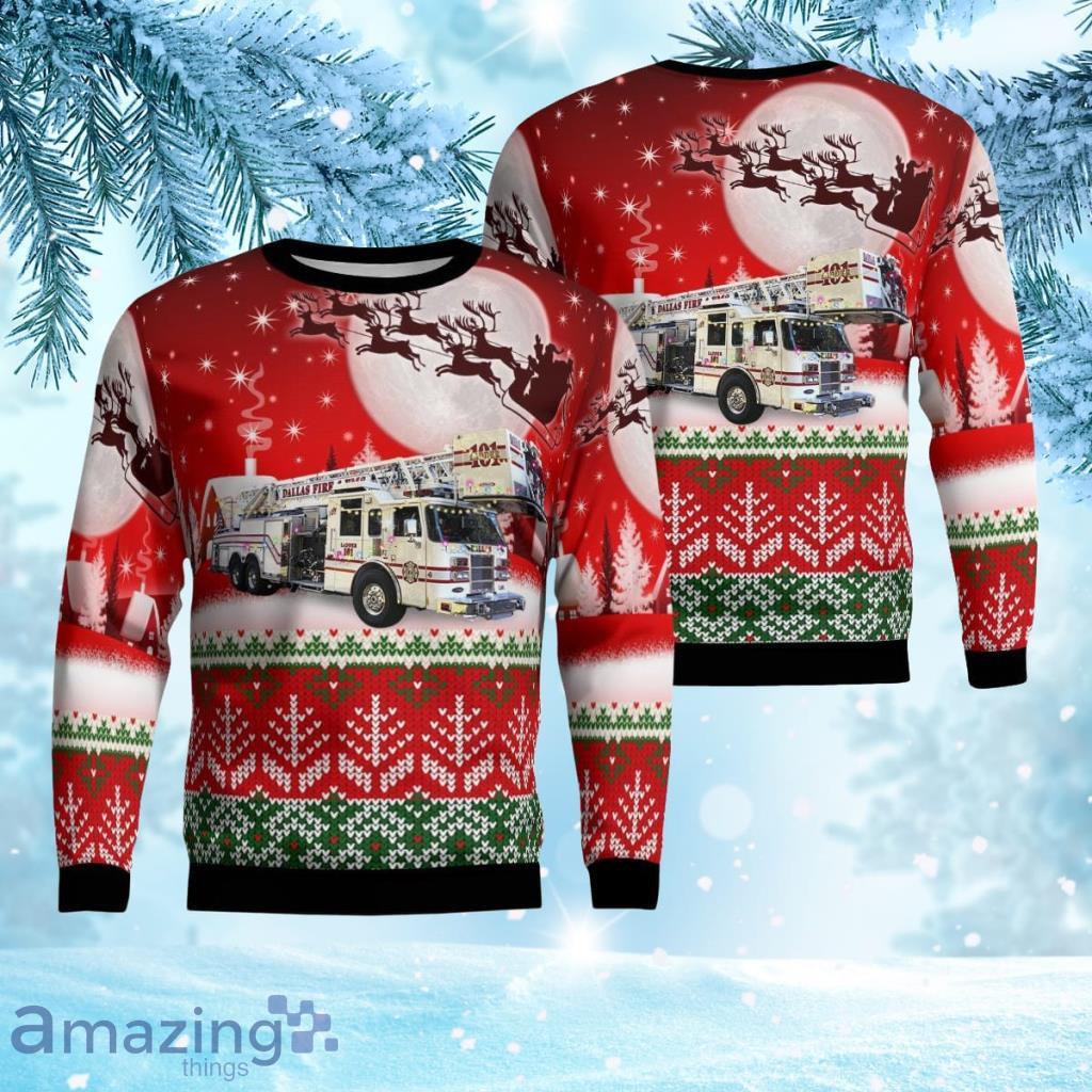 Dallas Fire & Ems, Dallas, Oregon Christmas Aop Ugly Sweater 3D Gift For Men And Women Product Photo 1
