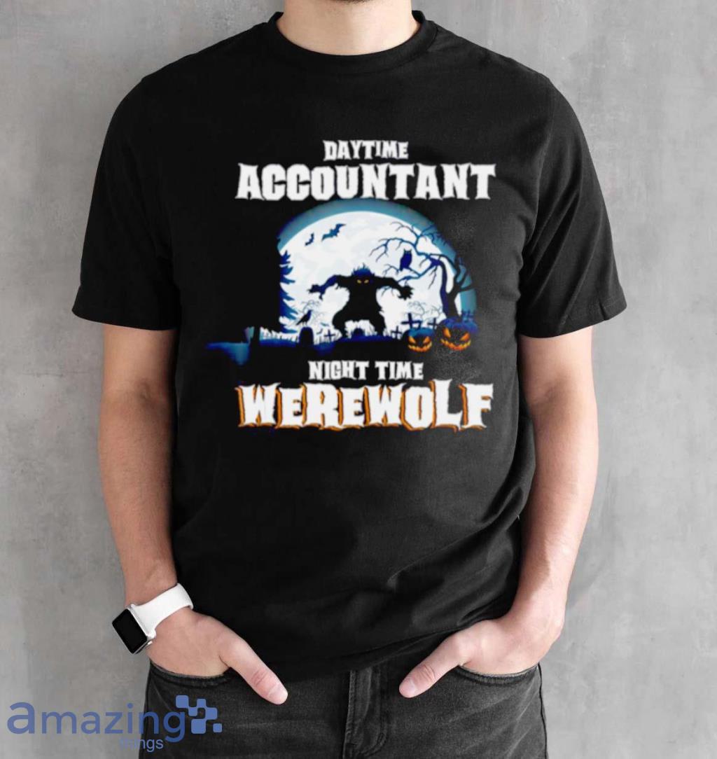 Daytime Accountant Werewolf At Night Halloween Costume Shirt image Daytime Accountant Werewolf At Night Halloween Costume Shirt Product Photo 2