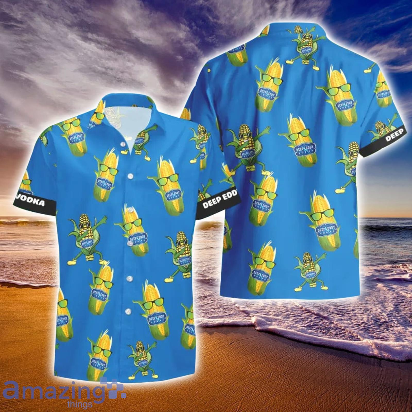 Deep Eddy Vodka Funy Corn Aloha Hawaiian Shirt And Shorts Summer Gift Product Photo 1