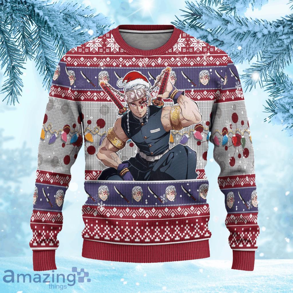 Demon Slayer Tengen Uzui Anime Ugly Christmas Sweater 3D Gift For Men And Women Xmas Gift Product Photo 1