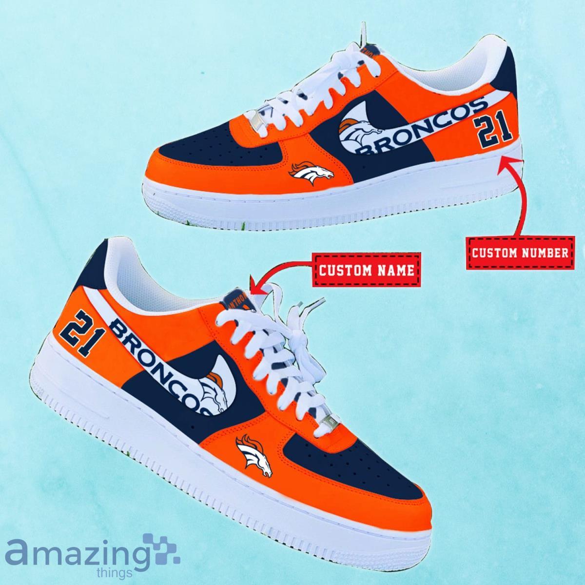 Denver Broncos NFL Personalized Premium Air Force Shoes Special Gift For Fans Product Photo 2