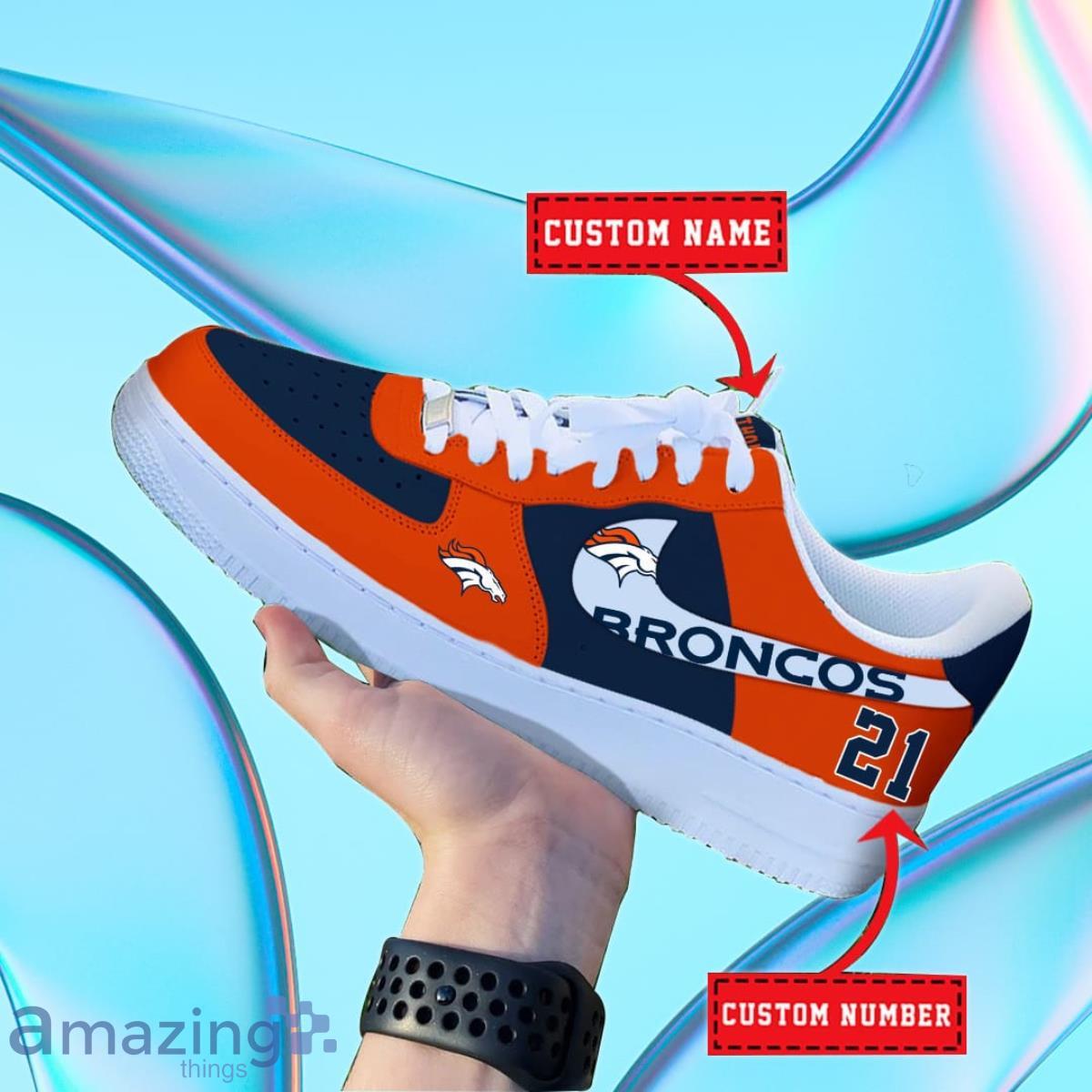 Denver Broncos NFL Personalized Premium Air Force Shoes Special Gift For Fans Product Photo 1