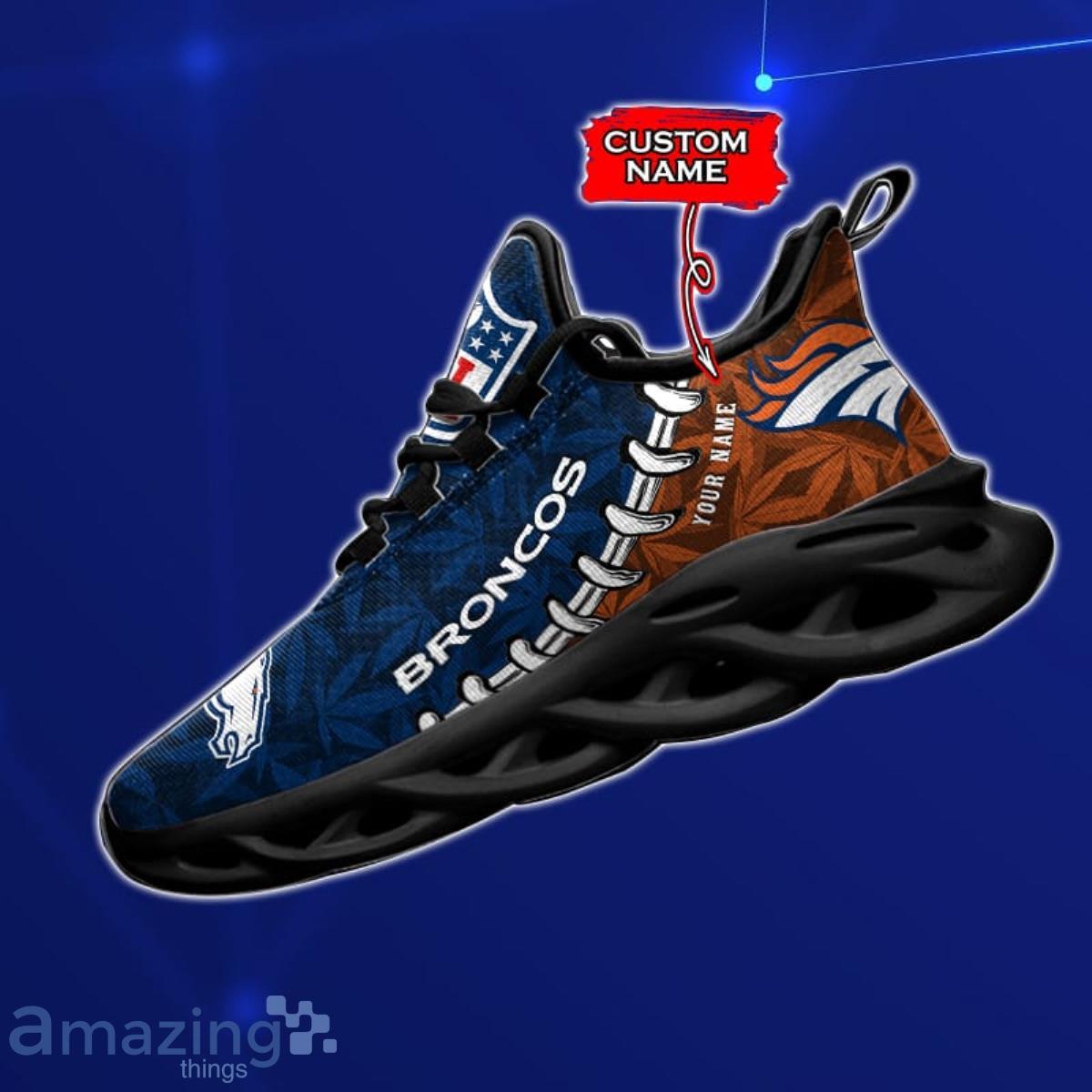 Denver Broncos Sneakers High Top Shoes Fan Gift