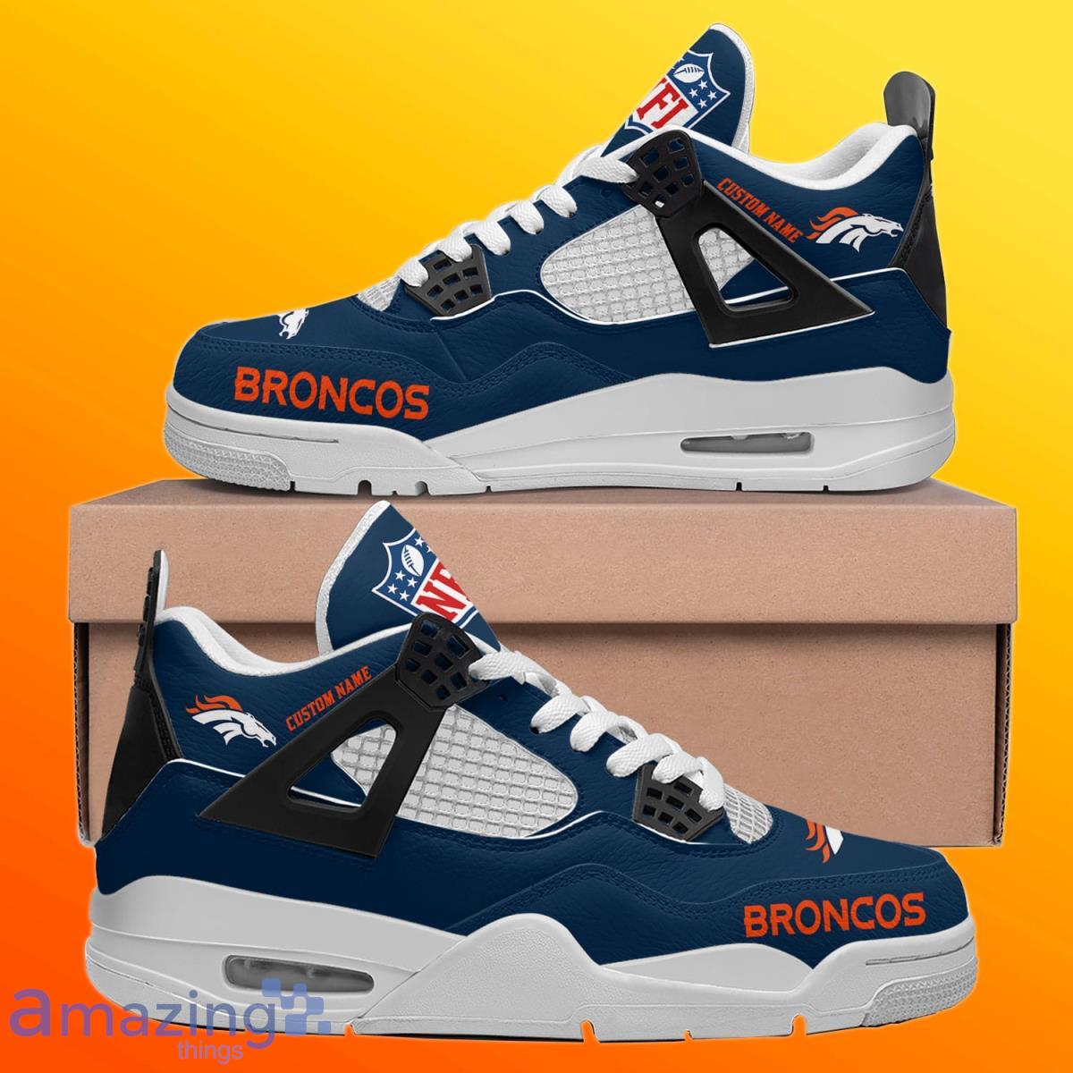 Denver Bronco customized Air Force 1's  Custom nike shoes, Nike air force  sneaker, Nike shoes