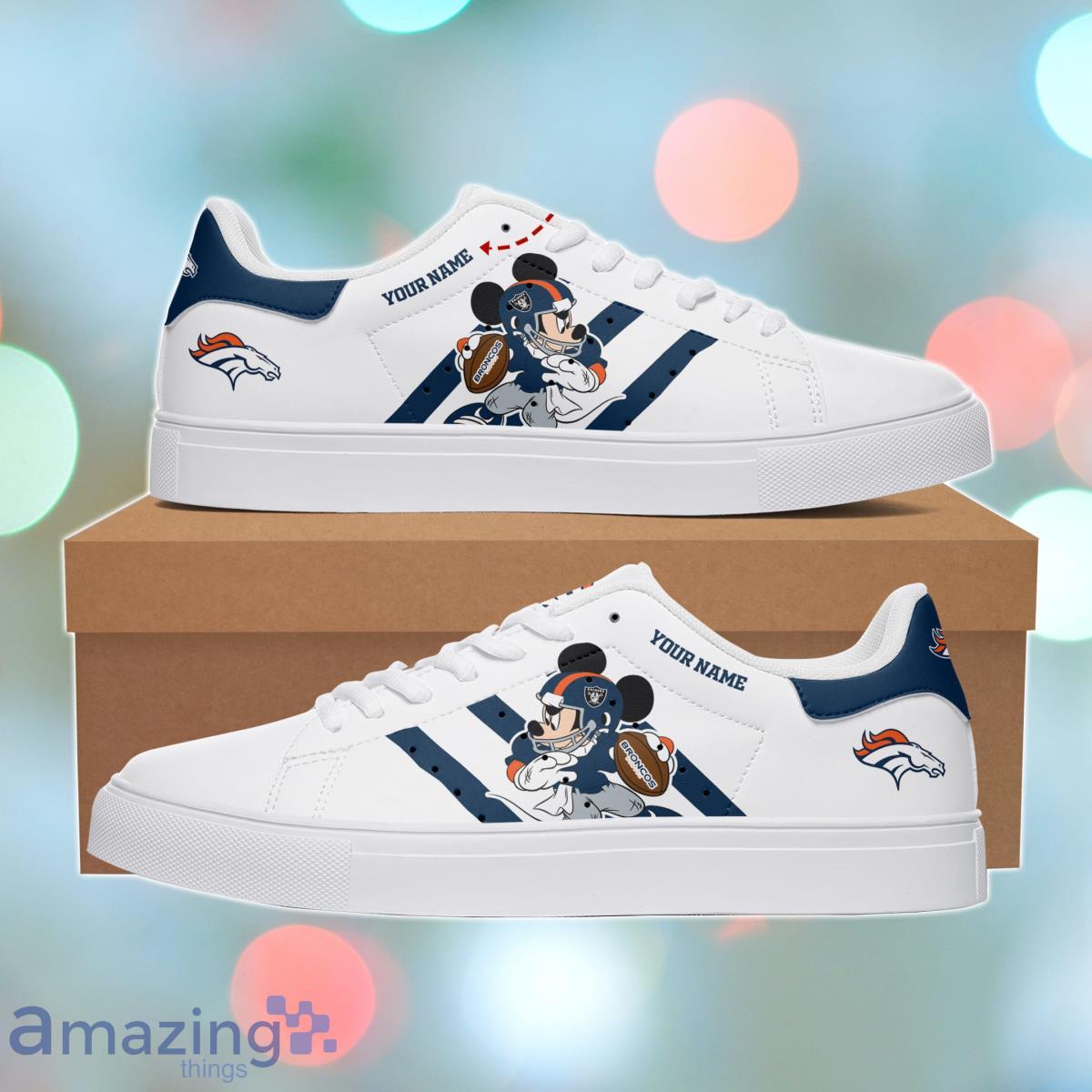 Denver Broncos Personalized Stan Smith Sneakers Best Gift For Men And Women Fans Product Photo 1