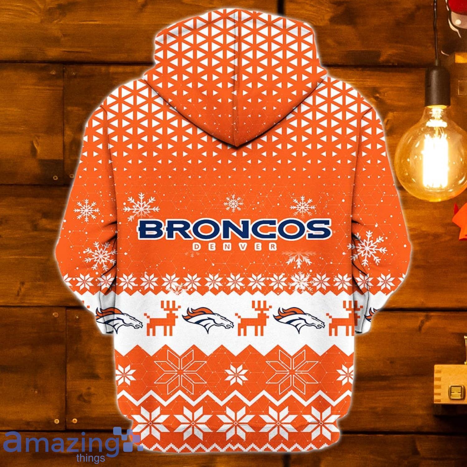 NFL Football Denver Broncos For Sport Fan Hoodie With Zipper