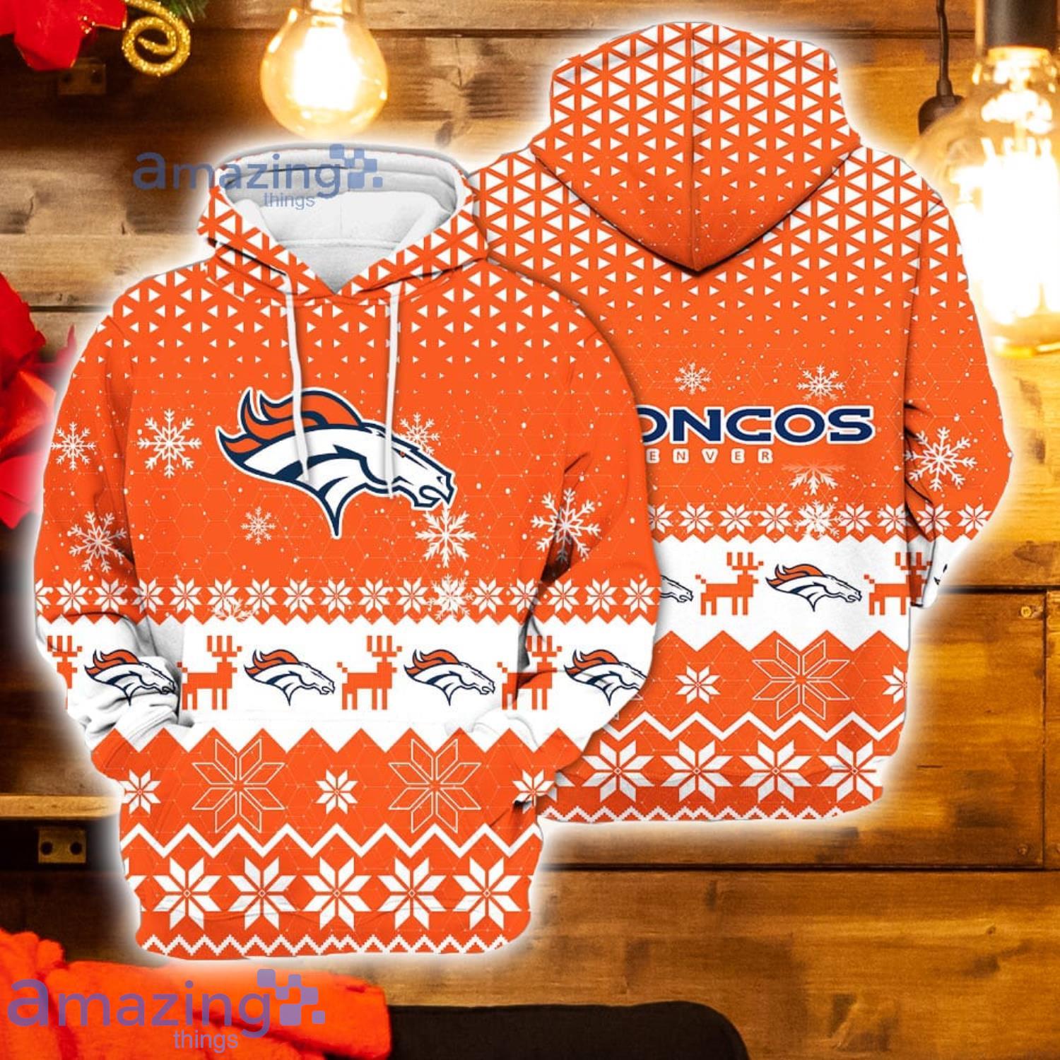 NFL Denver Broncos 3D Hoodie Style Gift Men Women