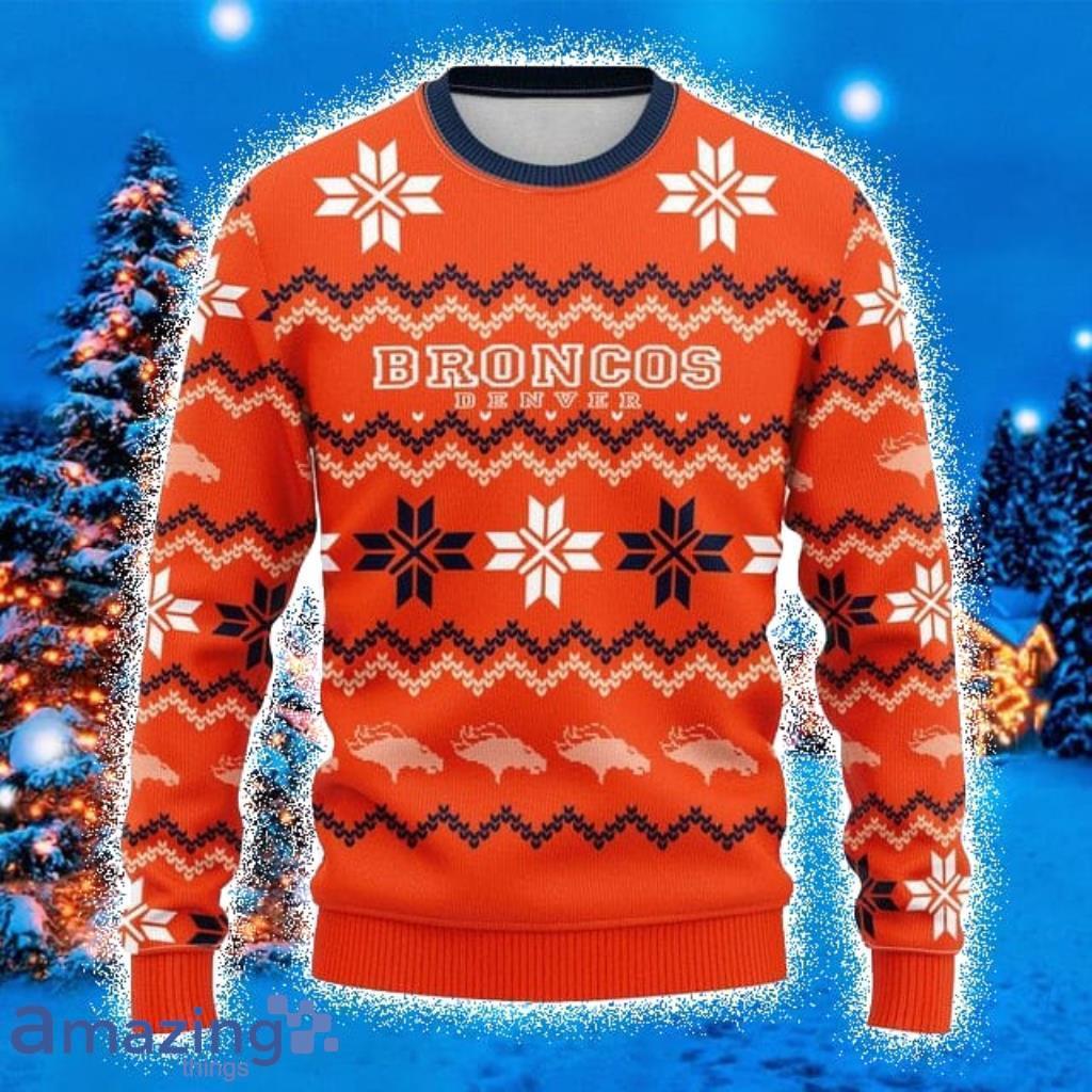 denver broncos ugly christmas sweater