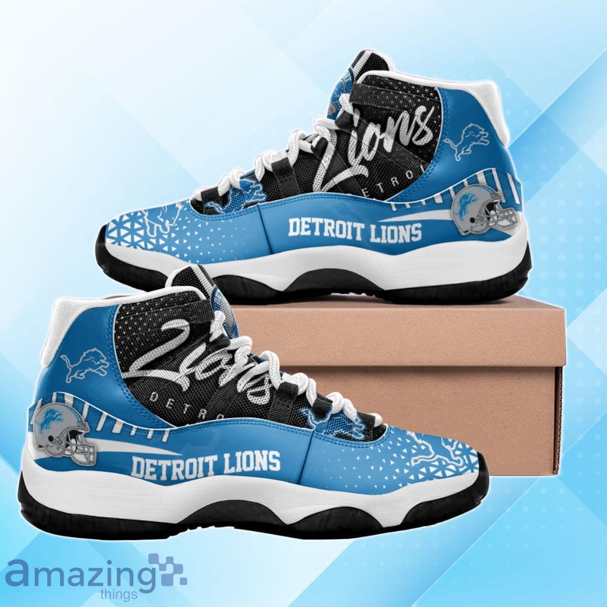 Detroit Lions Air Jordan 11 Sneakers Impressive Gift For Friends image Detroit Lions Air Jordan 11 Sneakers Impressive Gift For Friends Product Photo 3